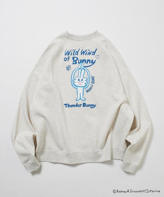 Thunder Bunny / 《Thunder Bunny》 / 特別款寬鬆版型背部印花圓領衛衣【限量】