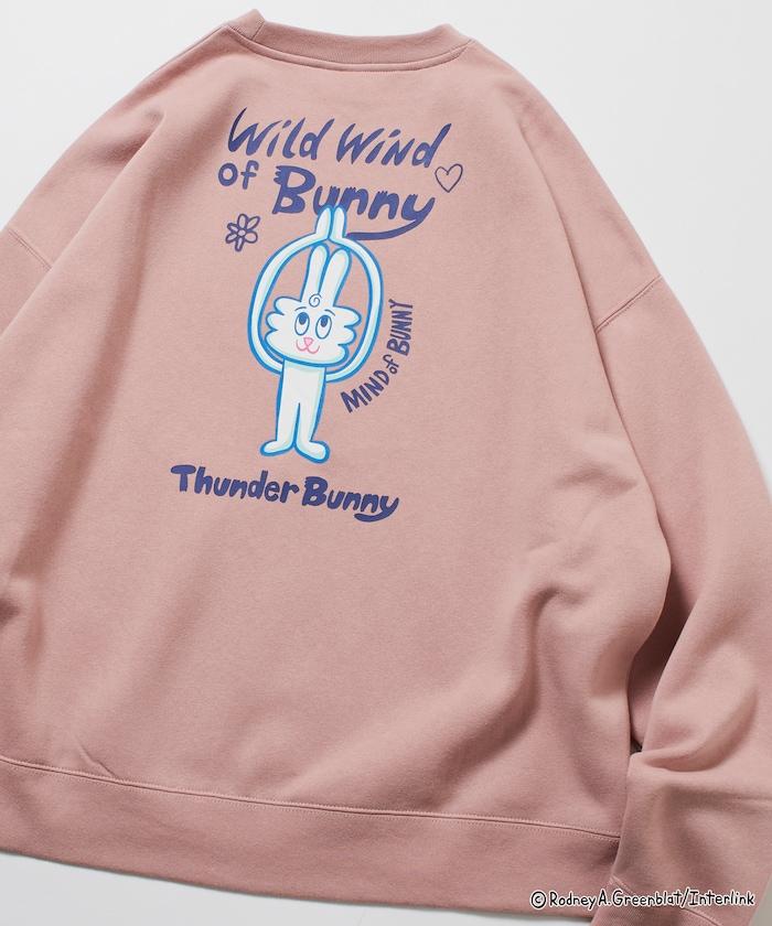 Thunder Bunny / 《Thunder Bunny》 / 特別款寬鬆版型背部印花圓領衛衣【限量】