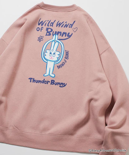Thunder Bunny / 《Thunder Bunny》 / 特別款寬鬆版型背部印花圓領衛衣【限量】