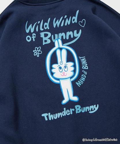 Thunder Bunny / 《Thunder Bunny》 / 特別款寬鬆版型背部印花圓領衛衣【限量】