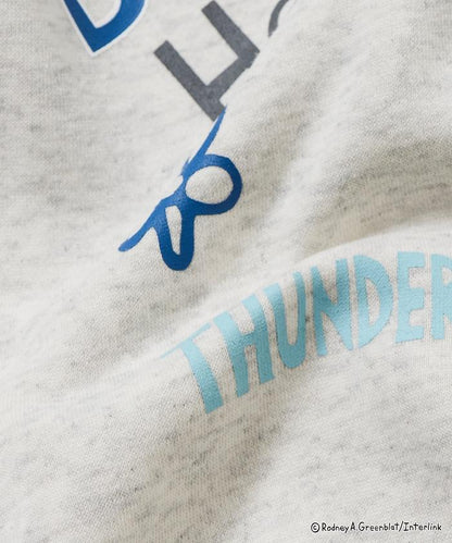 Thunder Bunny / 《Thunder Bunny》 / 特別款寬鬆版型背部印花圓領衛衣 / 天空色