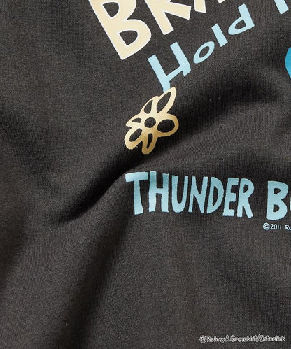 Thunder Bunny / 《Thunder Bunny》 / 特別款寬鬆版型背部印花圓領衛衣 / 天空色