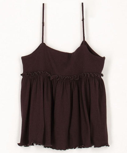 【套裝商品】軍風羅紋2WAY吊帶背心套裝 長袖T恤