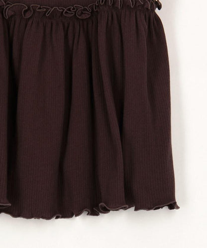 【套裝商品】軍風羅紋2WAY吊帶背心套裝 長袖T恤