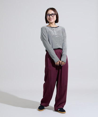 纖維感休閒長褲