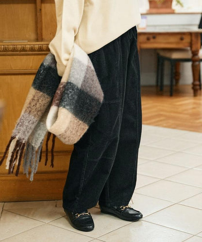 燈芯絨燈籠褲/弧形褲