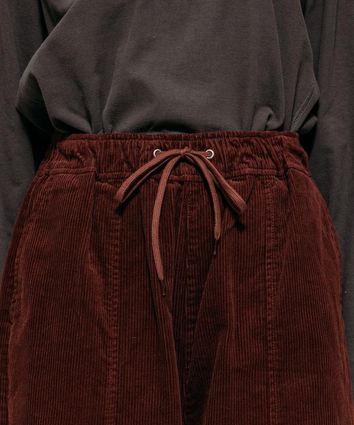 燈芯絨燈籠褲/弧形褲