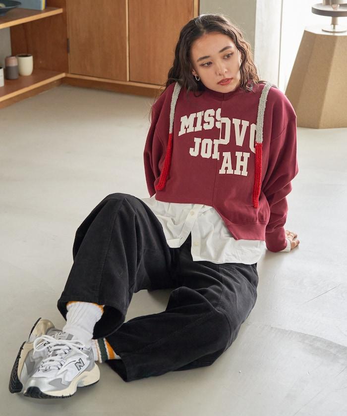 燈芯絨燈籠褲/弧形褲