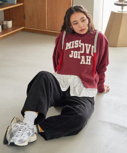 燈芯絨燈籠褲/弧形褲