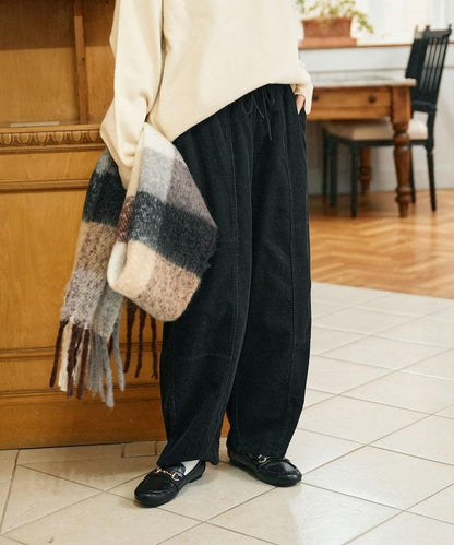 燈芯絨燈籠褲/弧形褲