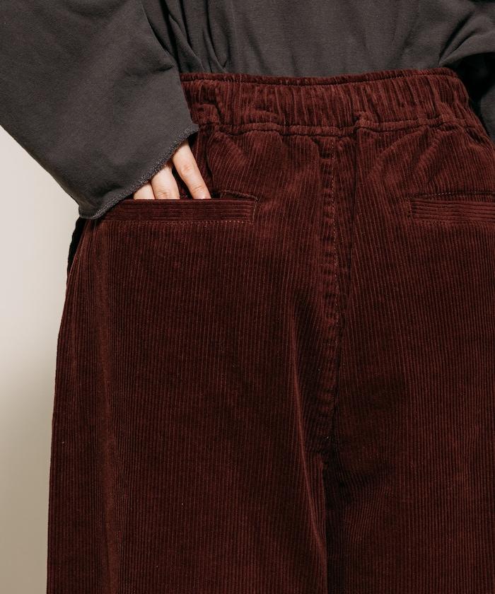 燈芯絨燈籠褲/弧形褲