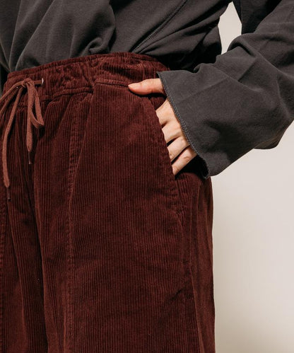 燈芯絨燈籠褲/弧形褲