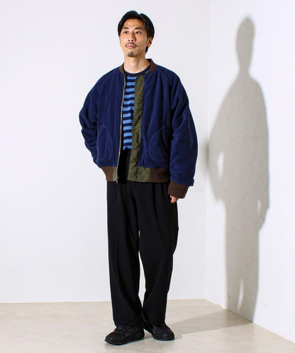 【尼龍×抓絨】2WAY可雙面穿飛行員夾克 MA-1