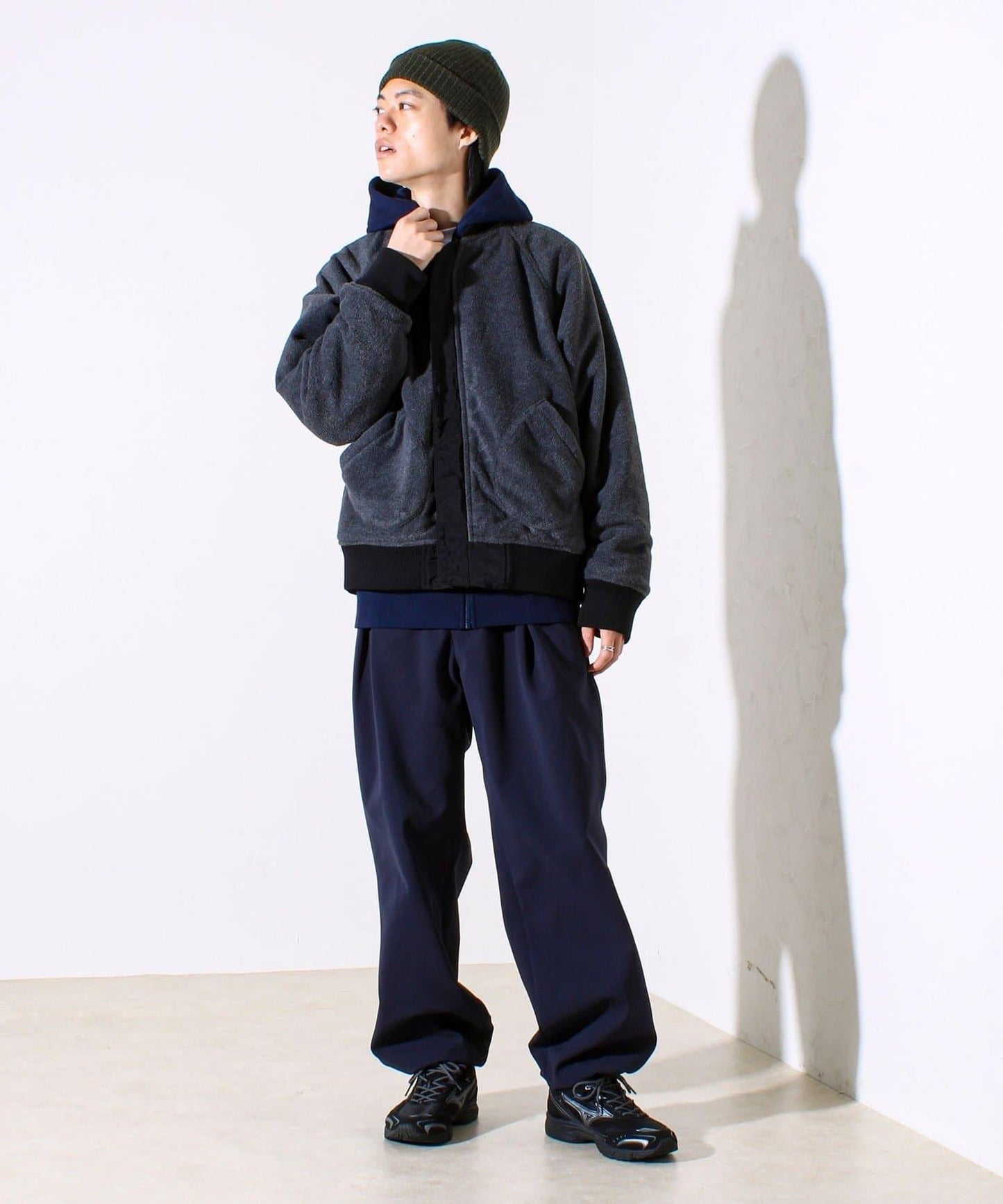 【尼龍×抓絨】2WAY可雙面穿飛行員夾克 MA-1