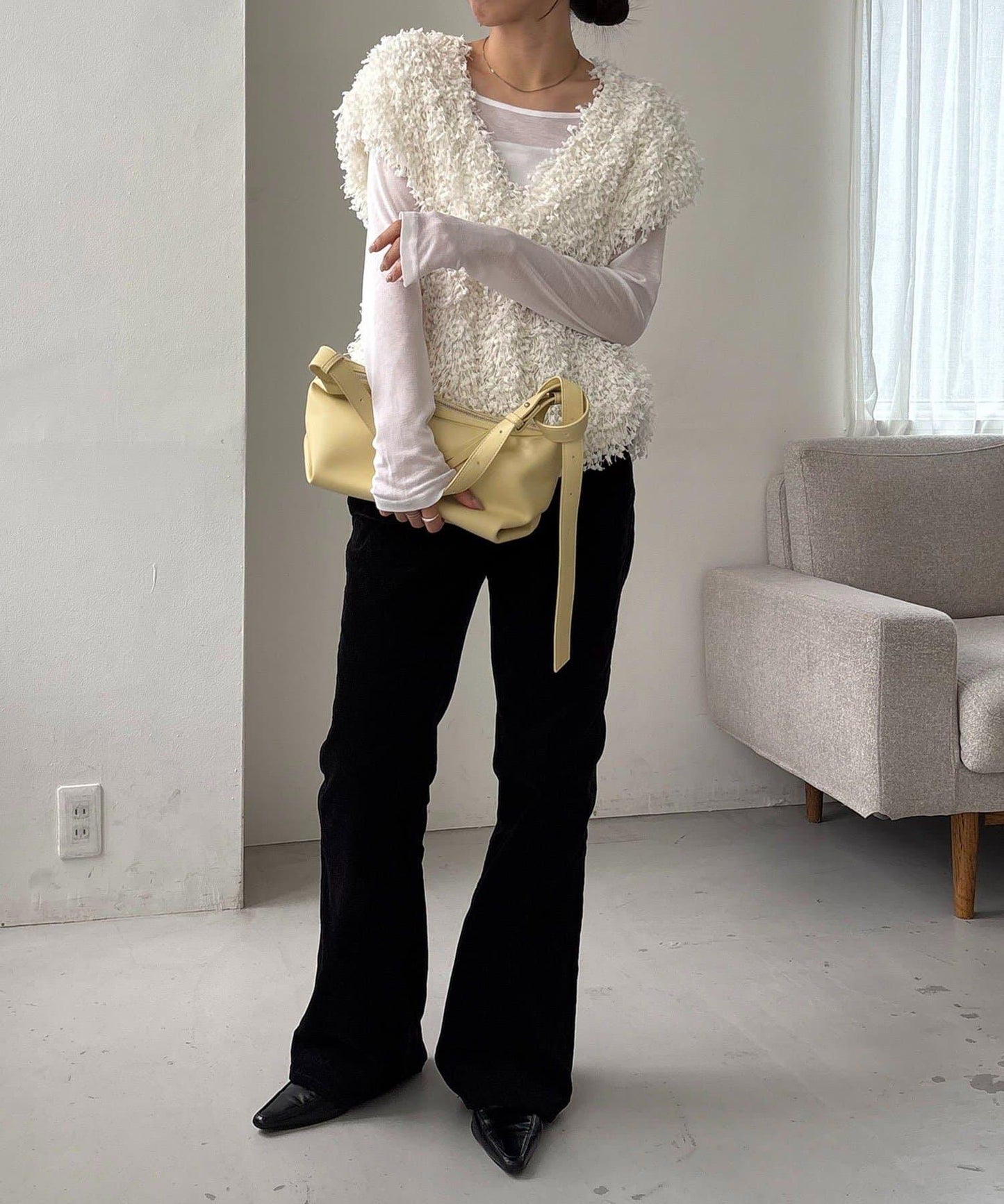 【適合長季節穿著】圈圈紗流蘇上衣