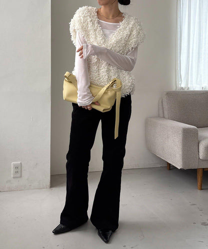 【適合長季節穿著】圈圈紗流蘇上衣