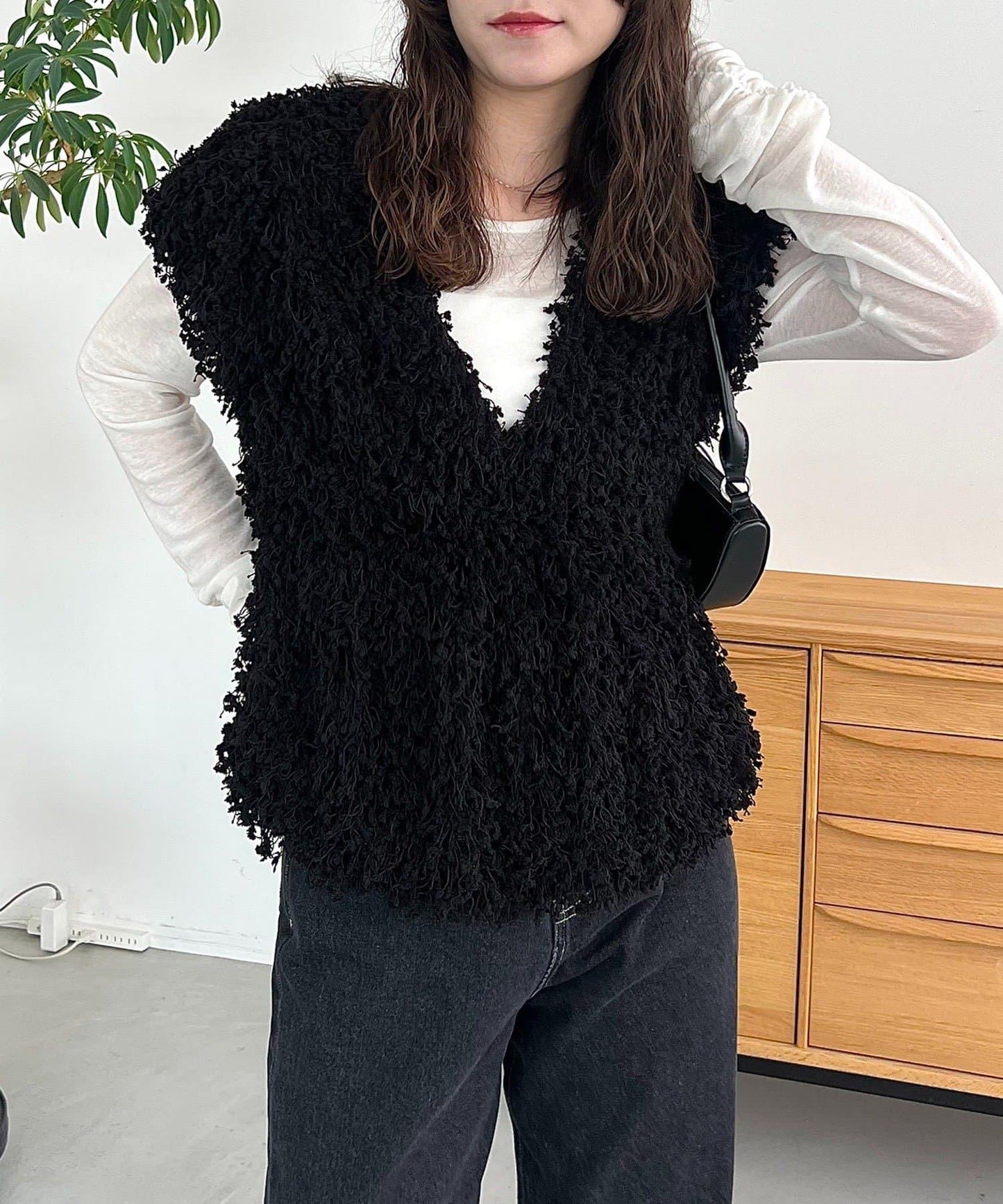 【適合長季節穿著】圈圈紗流蘇上衣