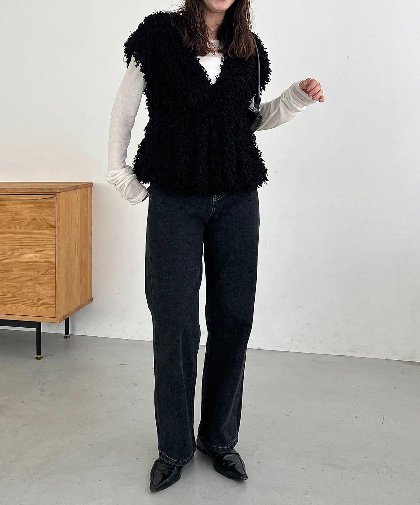 【適合長季節穿著】圈圈紗流蘇上衣