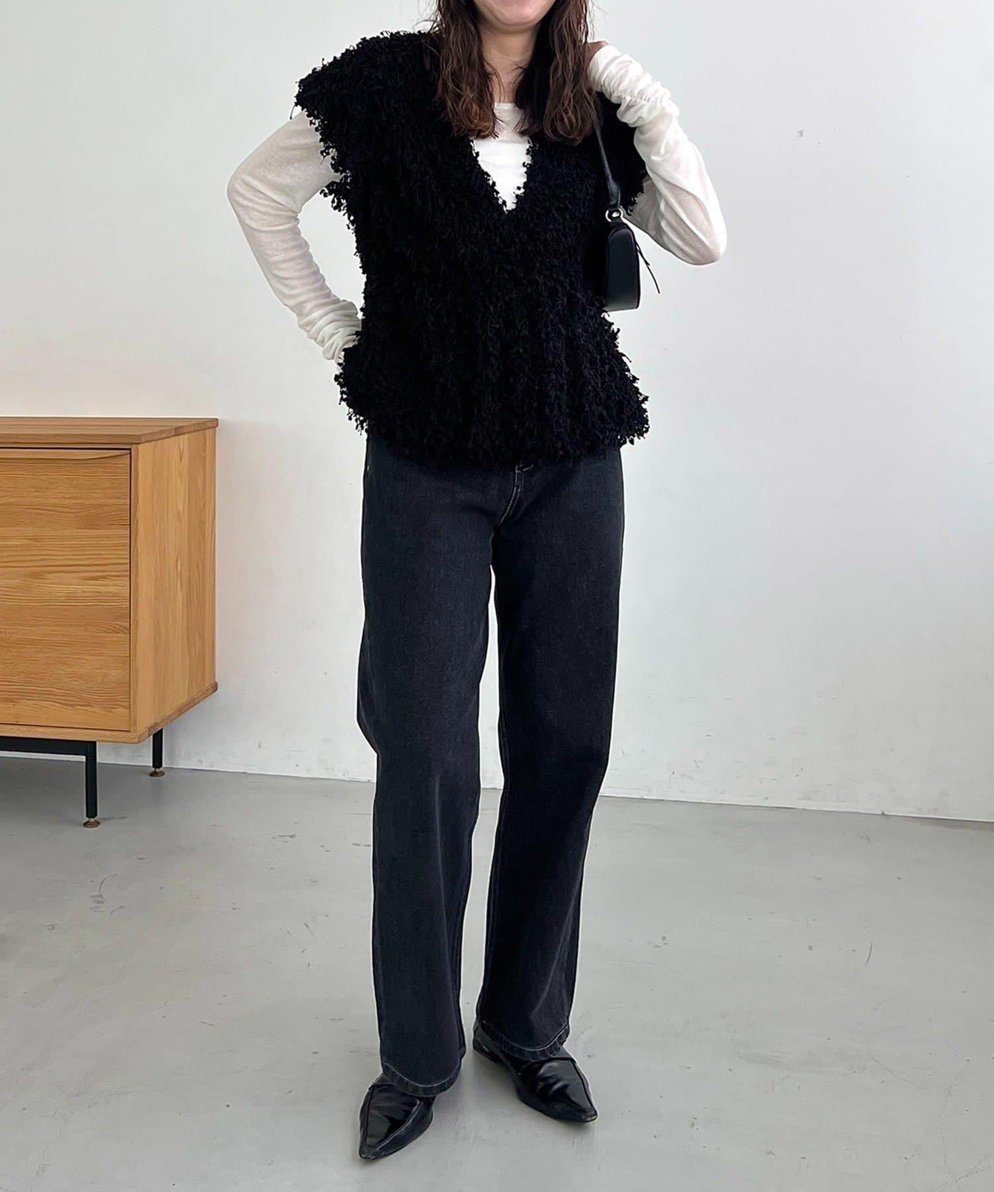 【適合長季節穿著】圈圈紗流蘇上衣