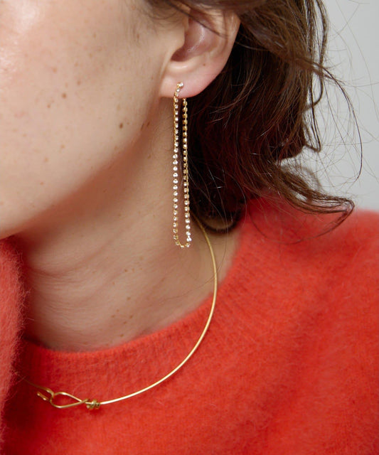 【網紅聯名】水晶裝飾耳環GD