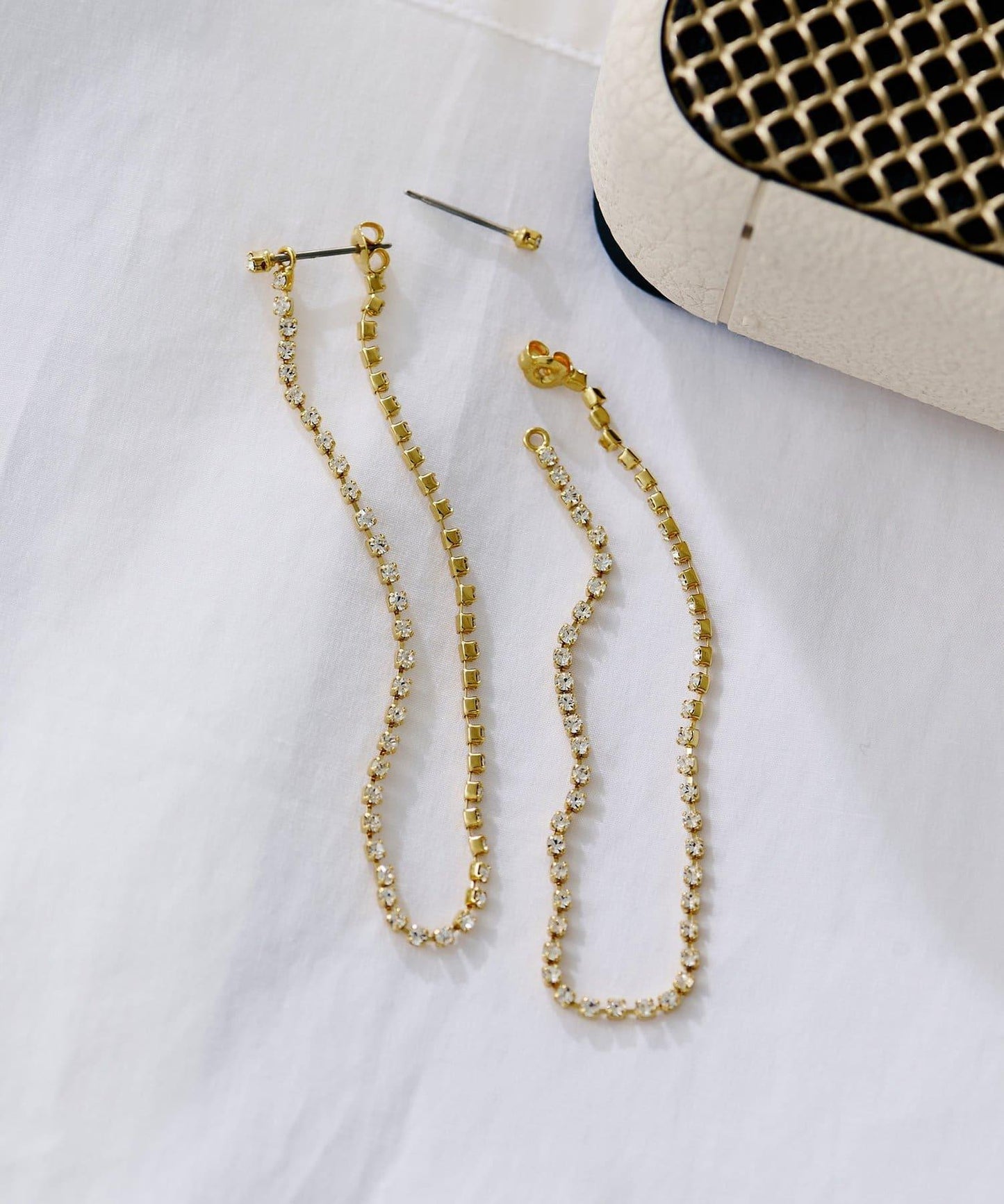 【網紅聯名】水晶裝飾耳環GD