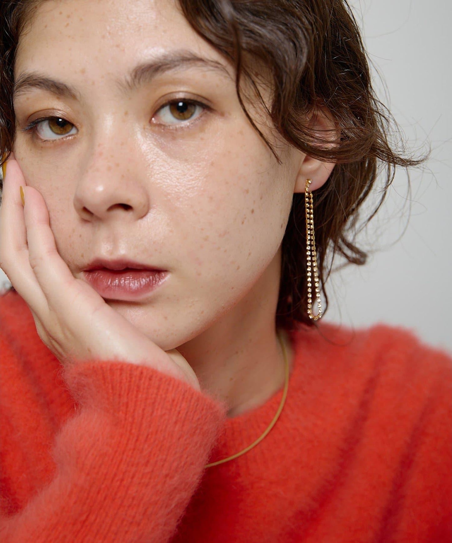 【網紅聯名】水晶裝飾耳環GD