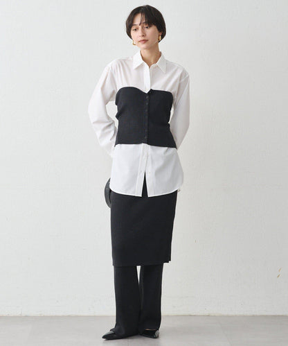 針織裙+褲子套裝