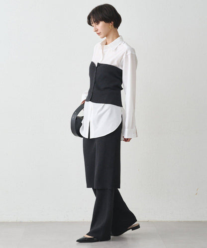 針織裙+褲子套裝