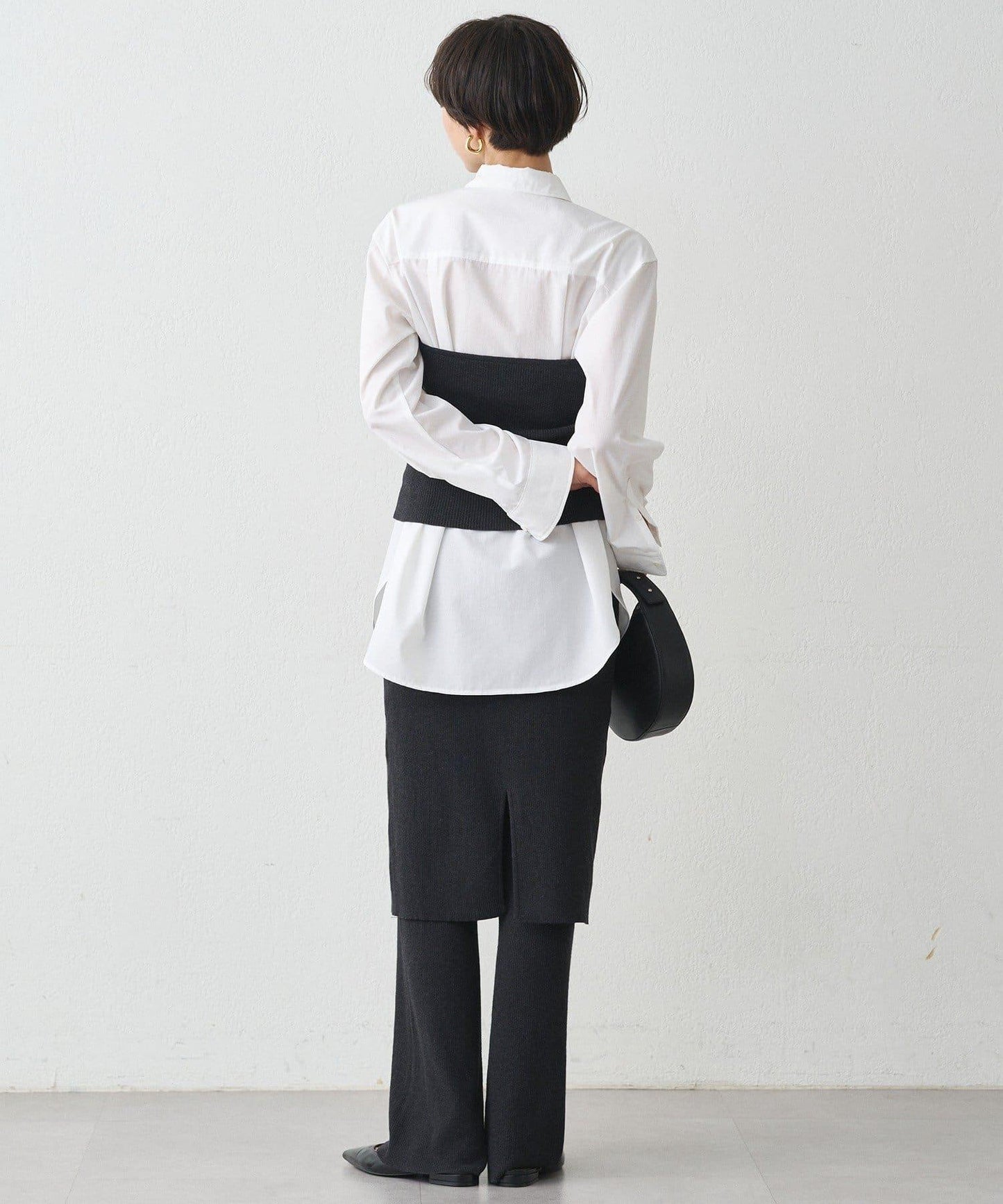 針織裙+褲子套裝