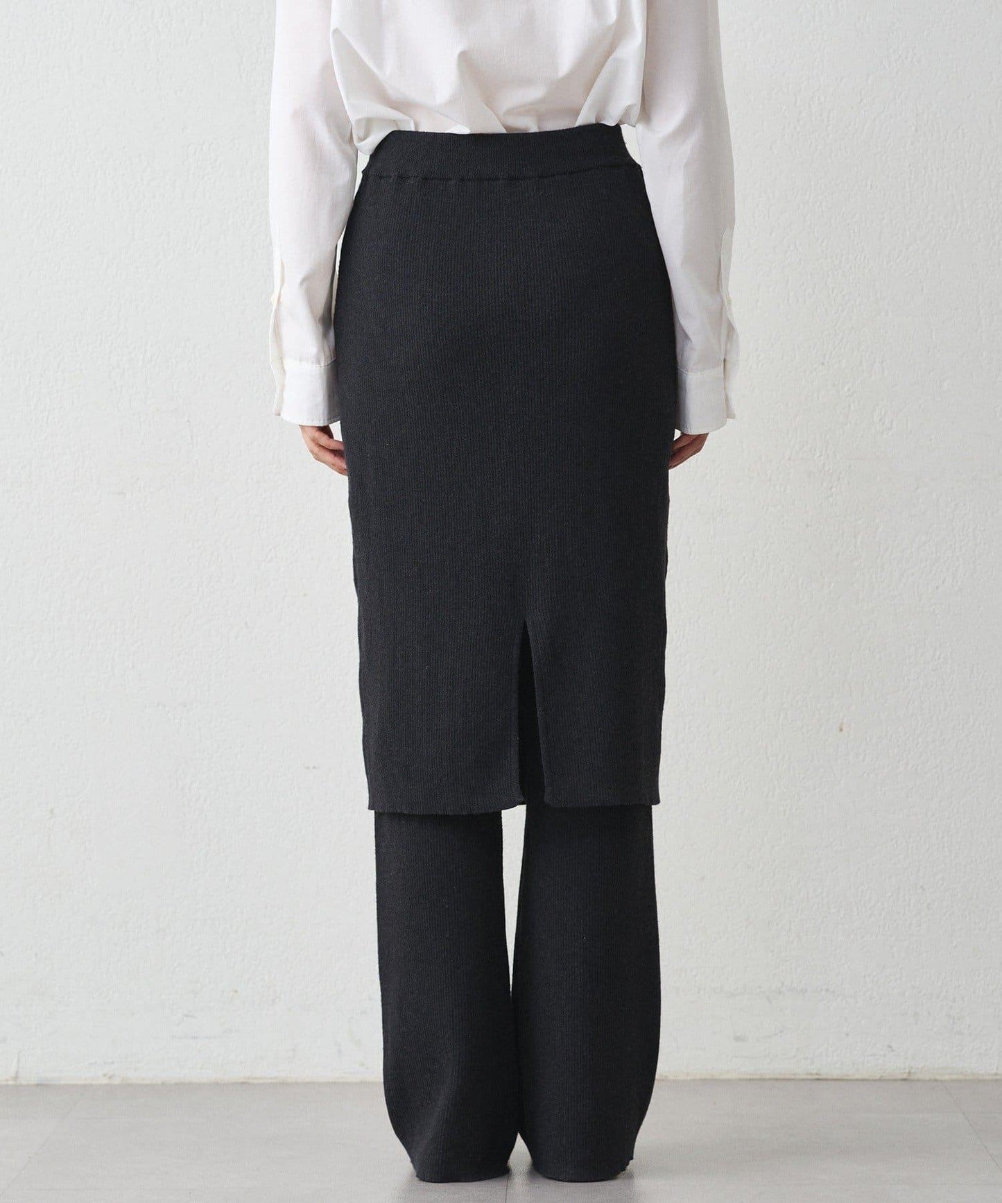 針織裙+褲子套裝