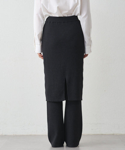 針織裙+褲子套裝