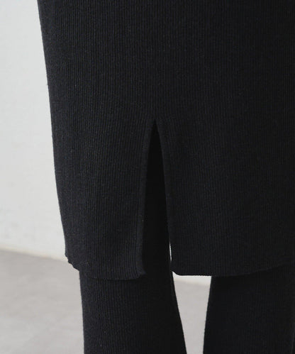 針織裙+褲子套裝