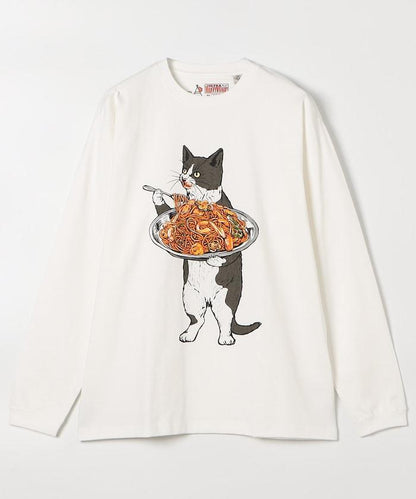 超厚USA/C 那不勒斯風長袖T恤 貓&熊