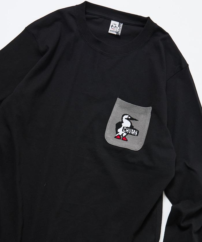 CHUMS×FREAK'S STORE特別款 Booby Bird針織口袋圓領長袖T恤