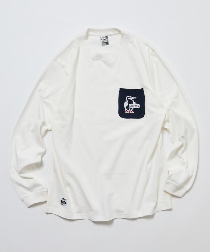 CHUMS×FREAK'S STORE特別款 Booby Bird針織口袋圓領長袖T恤