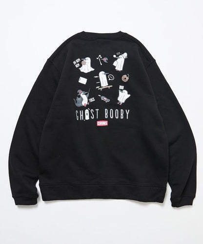 CHUMS×FREAK'S STORE/CHUMS特別款 隨機Booby鳥背部印花圓領衛衣/幽靈圖案