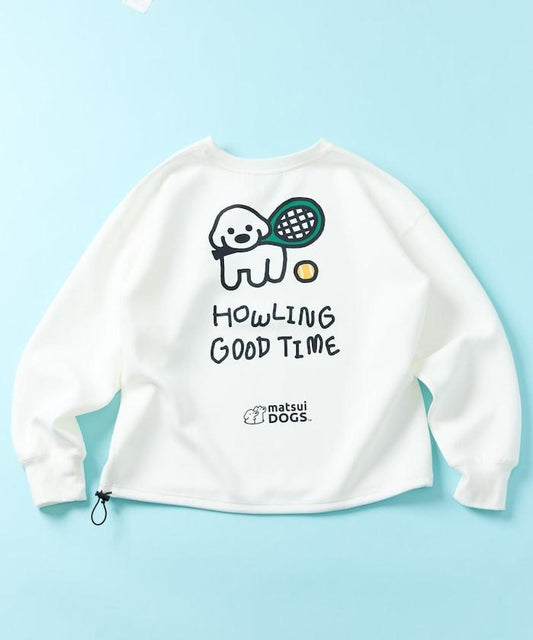 matsui×FREAK'S STORE 特別款「TENNIS」抽繩後背印花圓領衛衣