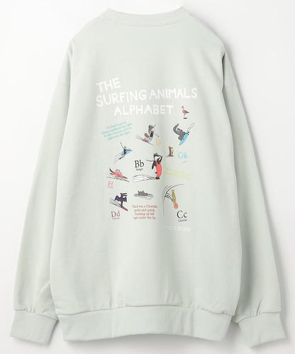 Surfing animals 動物衝浪 圓領衛衣