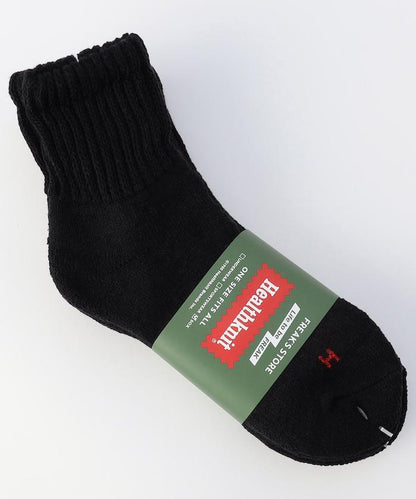 シンカー BLACK 無圖案中筒襪（適合25.0-27.0cm）