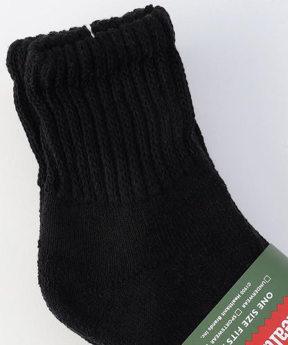 シンカー BLACK 無圖案中筒襪（適合25.0-27.0cm）