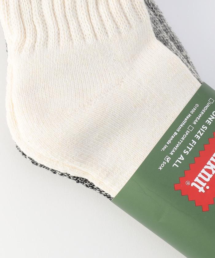 基礎混色粗紡四分襪（適合25.0-27.0cm）