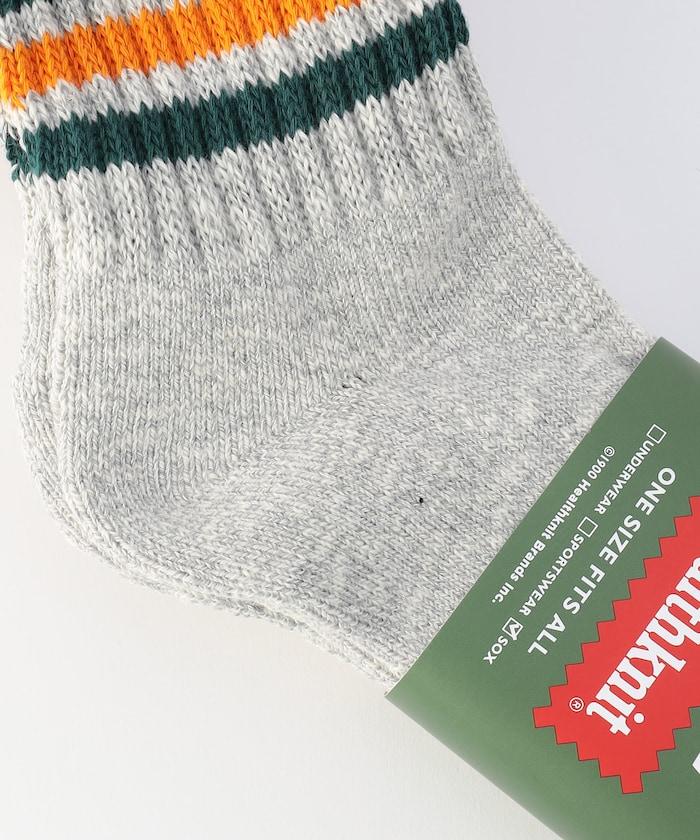 混紡拼色條紋四分襪（適合25.0-27.0cm）