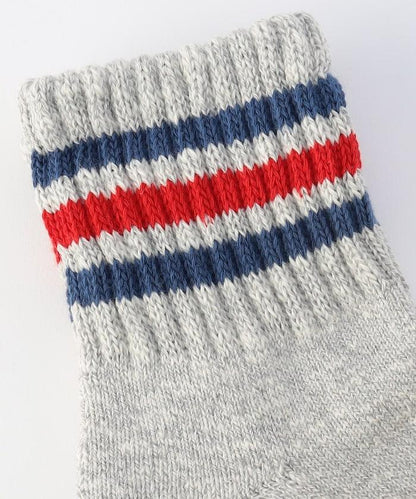 混紡拼色條紋四分襪（適合25.0-27.0cm）