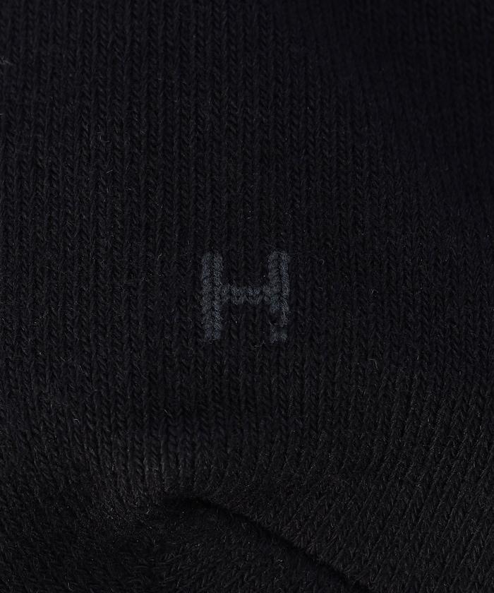 簡約標誌刺繡中筒襪（適合25.0-27.0cm）