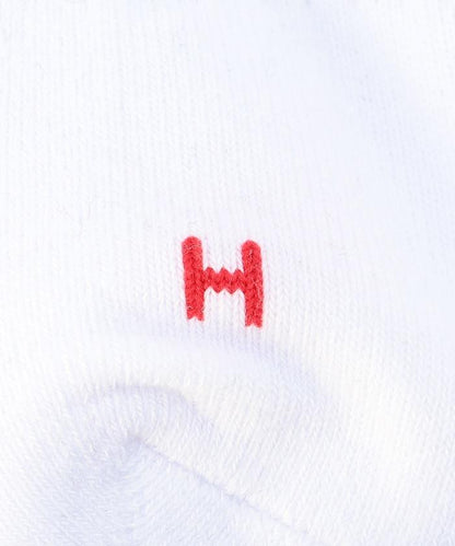 簡約標誌刺繡中筒襪（適合25.0-27.0cm）