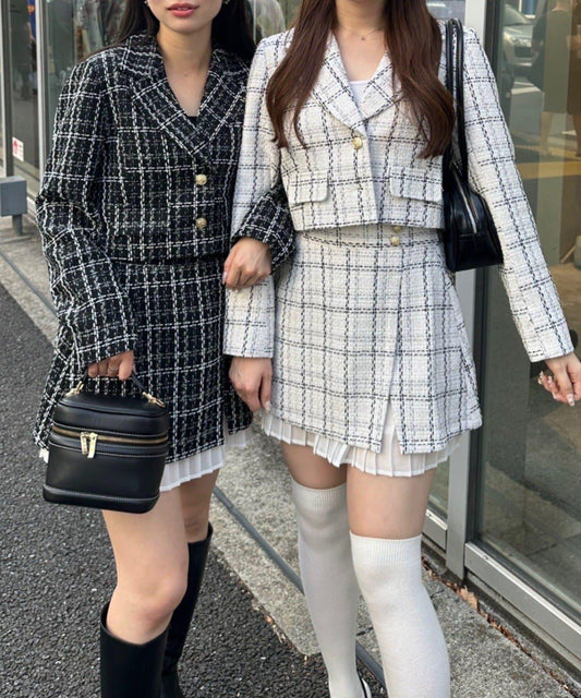 粗花呢夾克【可搭配套裝】