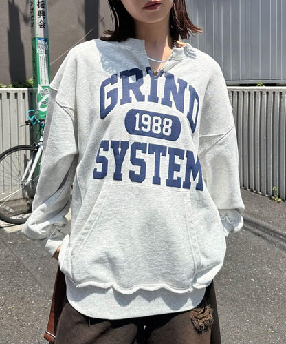 寬鬆學院風開衫衛衣