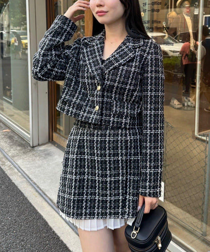 粗花呢夾克【可搭配套裝】