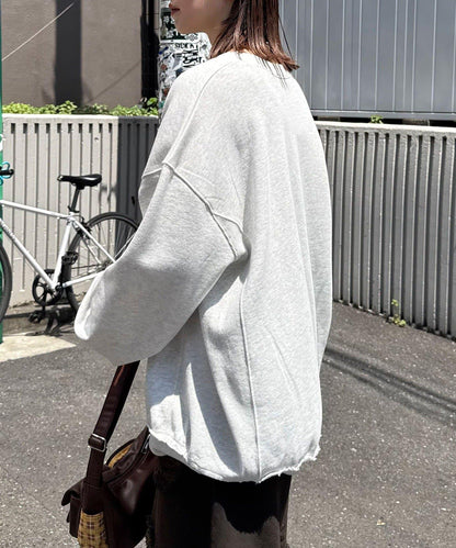寬鬆學院風開衫衛衣