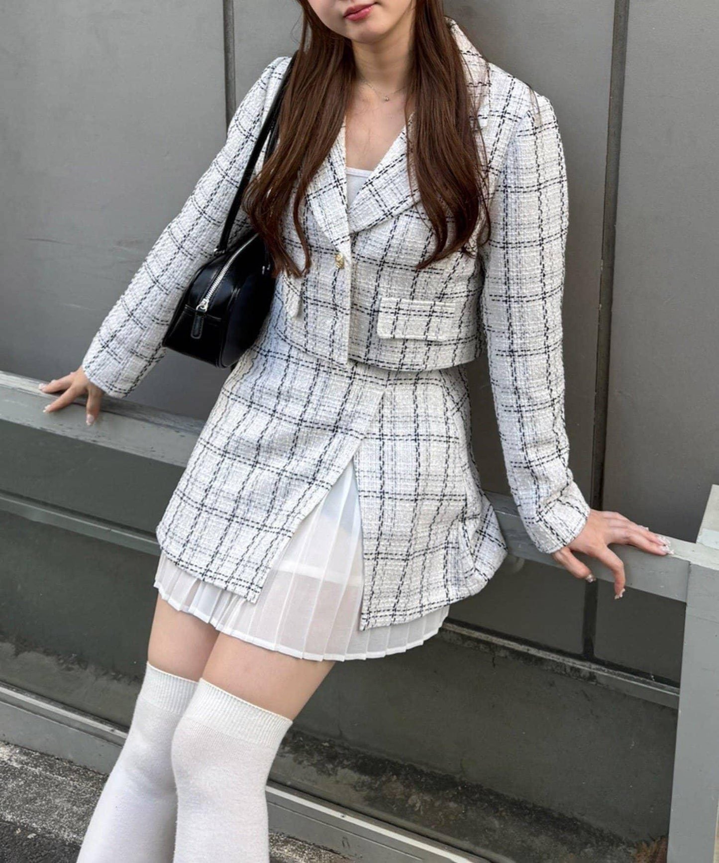 粗花呢夾克【可搭配套裝】